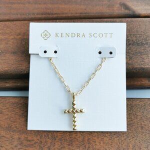 Kendra Scott Jada Cross Short Necklace. Gold